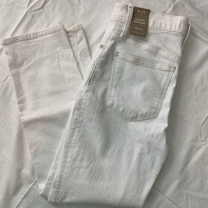NWT Madewell Classic Straight Jean Tile White